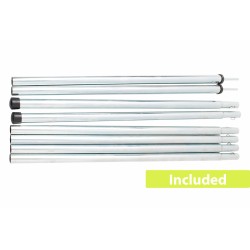 AUVENT POUR HAYON COMET VW T5/T6 200 X 200 X 205 CM GRIS ET BLEU BRUNNER