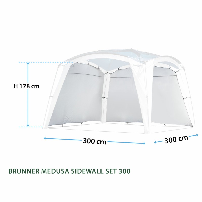 SET DE 2 PAROIS POUR MEDUSA II GRIS BRUNNER