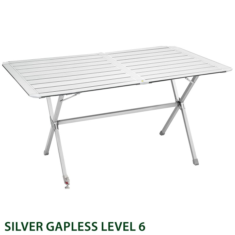 TABLE PLIANTE SILVER GAPLESS LEVEL PLAN ENROULABLE BRUNNER