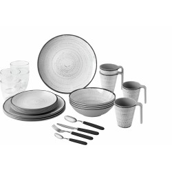 PACK VAISSELLE ALL INCLUSIVE DANS BOX TIVOLI 36 PIECES MELAMINE ANTIGLISSE BRUNNER