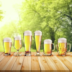 SET 2 VERRES A BIERE BEERGLASS PINT 57 CL BRUNNER