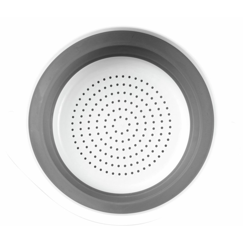 PASSOIRE PLIABLE COLANDER FOLD-AWAY GRIS BLANC Ø 22 CM BRUNNER