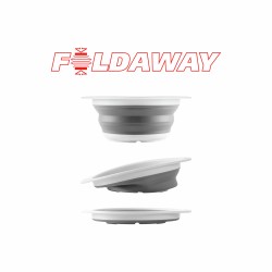 PASSOIRE PLIABLE COLANDER FOLD-AWAY GRIS BLANC Ø 22 CM BRUNNER