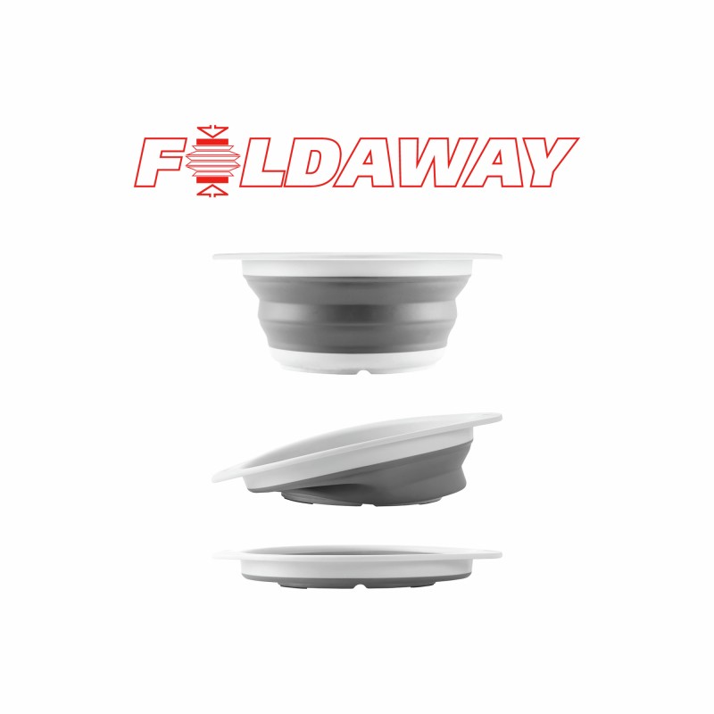 PASSOIRE PLIABLE COLANDER FOLD-AWAY GRIS BLANC Ø 22 CM BRUNNER
