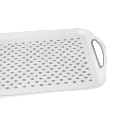 EGOUTTOIR A VAISSELLE PLIABLE AVEC PLATEAU DROPPER FOLD-AWAY GRIS BLANC BRUNNER
