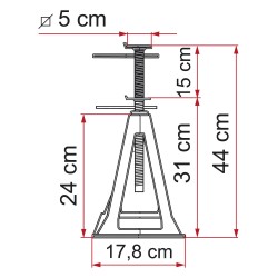 CHANDELLE PLASTIQUE PLASTIC JACKS PAR 4 - FIAMMA