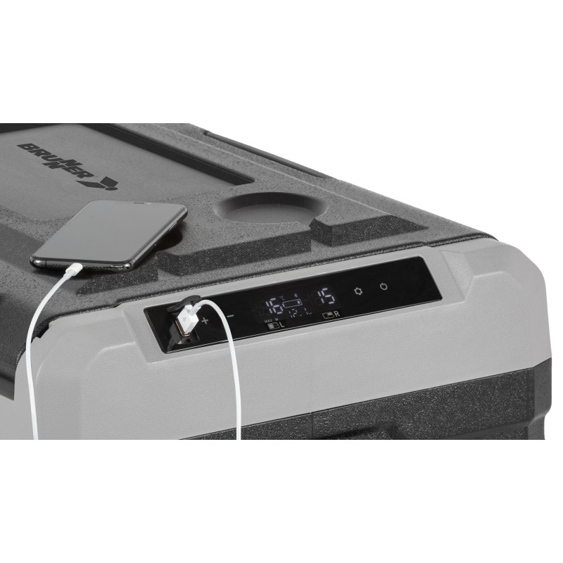 GLACIERE CONGELATEUR A COMPRESSION POLARYS FREEZE 2 ZONES BRUNNER