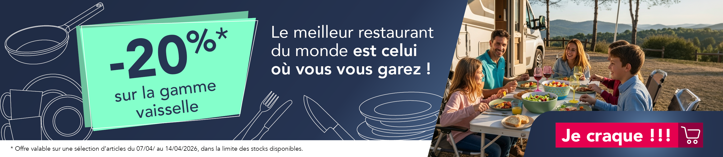 -20% gamme vaisselles