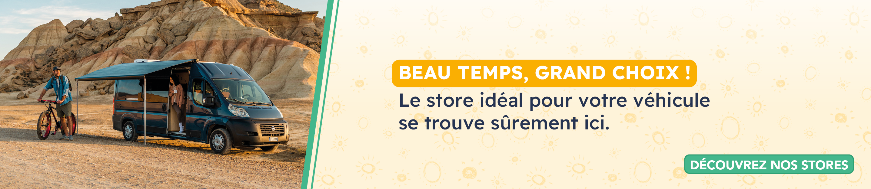 Stores Fiamma et Dometic pour camping-car
