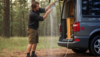 Installer une douche extérieure sur un van